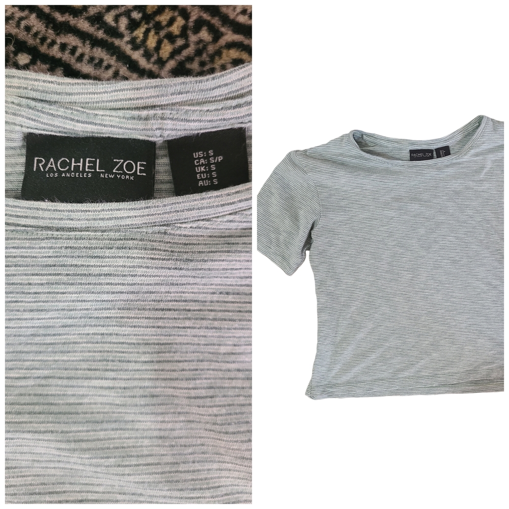 Rachel Zoe Gray Short Sleeve Tee